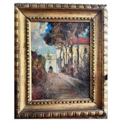 vue d'une ville du sud de l'Italie, attribuée à Salvatore Balsamo, 19e/20e siècle