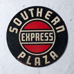 Southern Plaza Express Railroad Sign, 1950s