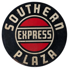 Southern Plaza Express Railroad Sign, 1950s