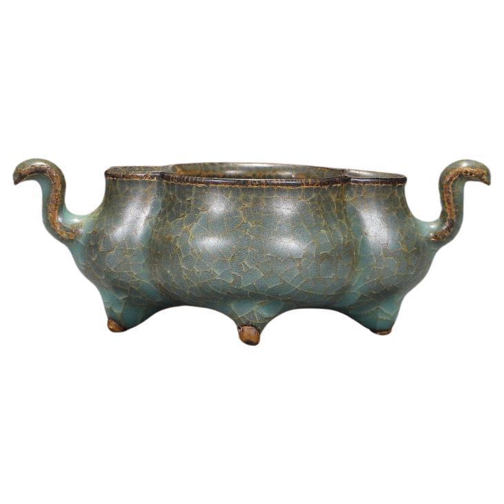 Southern Song Dynasty Official Kiln Ice Cracking Glaze Pattern Burner For Sale