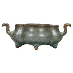 Antique Southern Song Dynasty Official Kiln Ice Cracking Glaze Pattern Burner