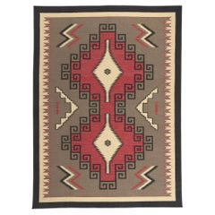 Contemporary Santa Fe Southwest Modern Ganado Navajo-Style Rug