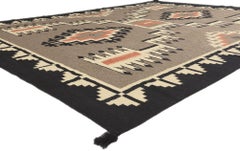 Tappeto a tessitura piatta in stile moderno Santa Fe SouthwestModern Desert Southwestern