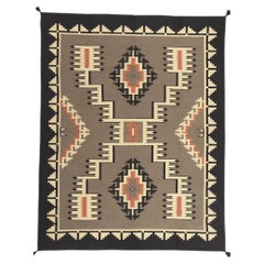 Contemporary Santa Fe Southwest Modern Desert Navajo-Style Flatweave Carpet