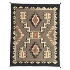 Tapis contemporain Santa Fe Southwest Modern Modern Navajo-Style avec motif de tempête