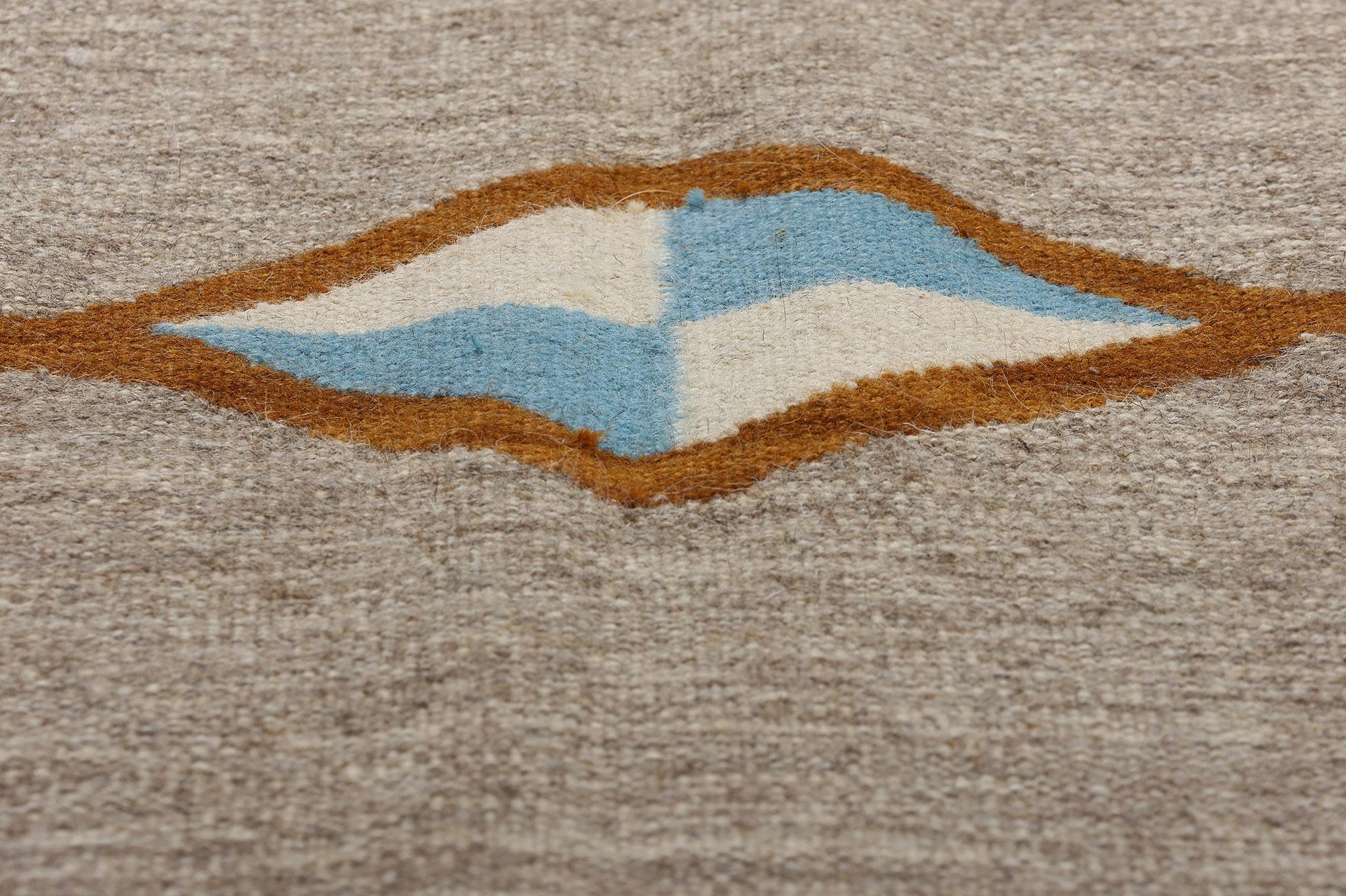 Southwest Modern Navajo-Style Storm Pattern Rug Contemporary Santa Fe In New Condition For Sale In Dallas, TX