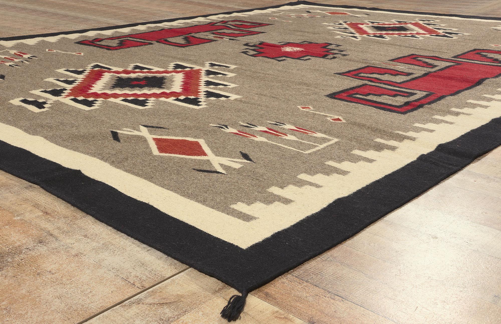 Alfombra contemporánea de tejido plano estilo navajo del suroeste del desierto de Santa Fe Siglo XXI y contemporáneo en venta