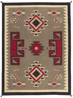 Tapis contemporain Santa Fe Southwest Modernity Teec Nos Pos Navajo-Style Rug