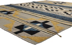 Southwest Moroccan High-Low Modern Rug, Navajo Meets Contemporary Santa Fe