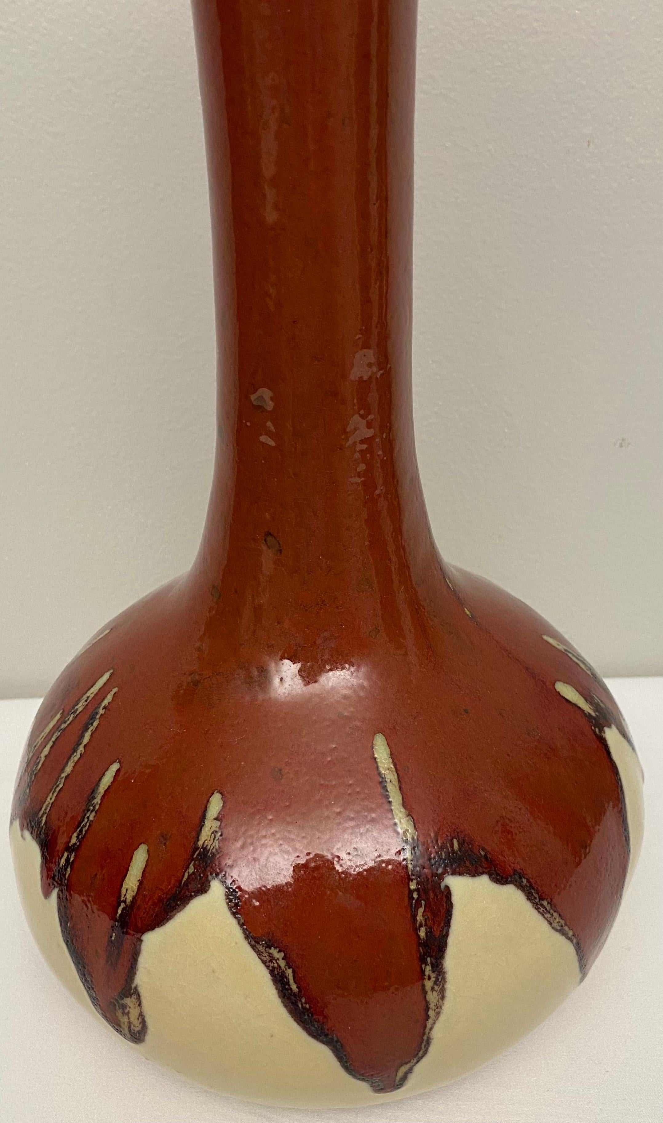 20ième siècle Vase à fleurs en céramique de style amérindien du Sud-Ouest en vente