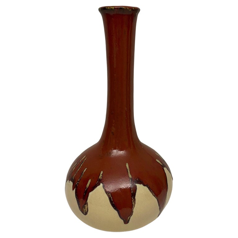 Southwest Native American Style Ceramic Flower Vase For Sale at 1stDibs
