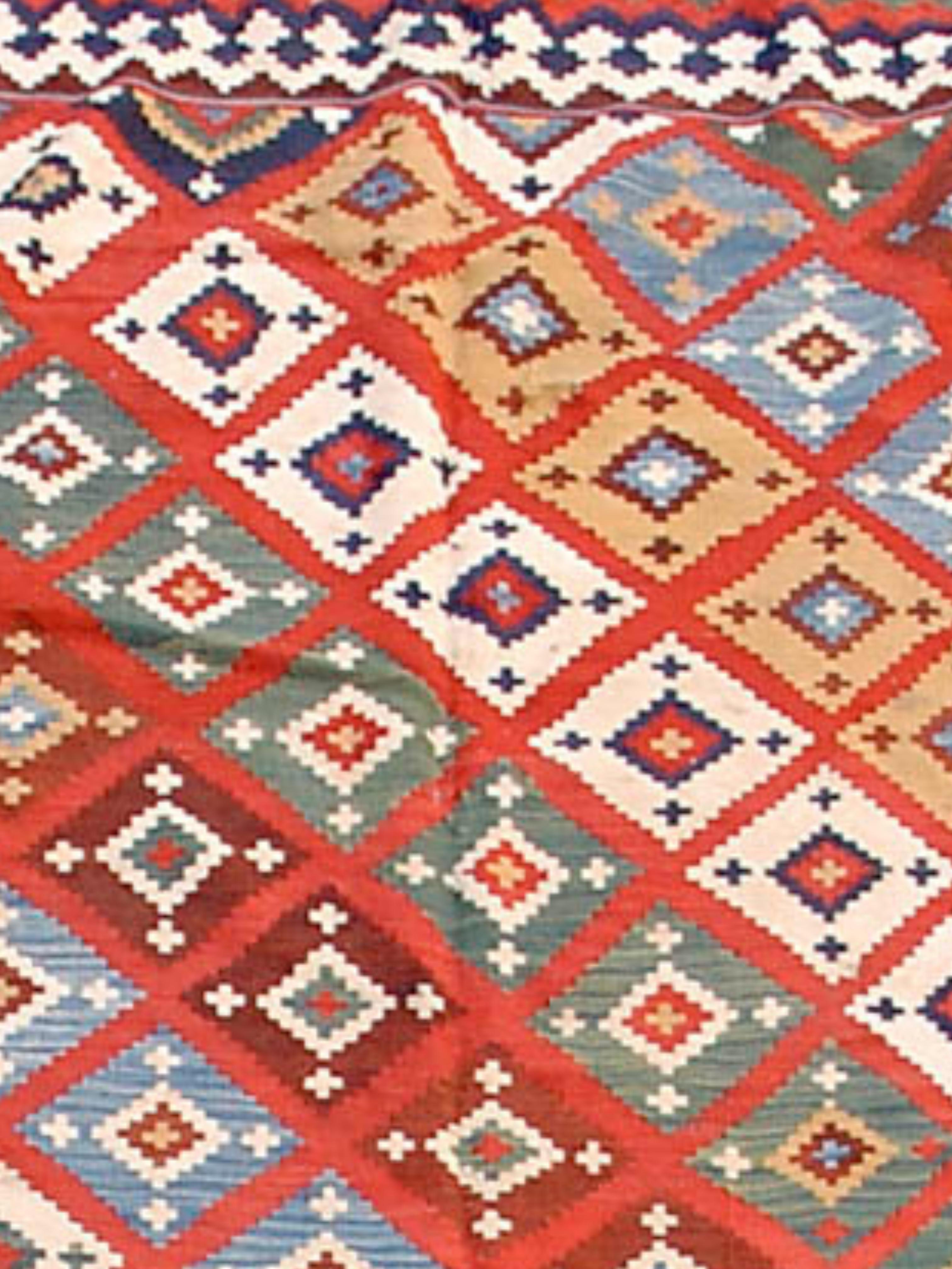 Kilim persiano sud-occidentale Qashqai, 1900 ca. In condizioni ottime in vendita a San Francisco, CA
