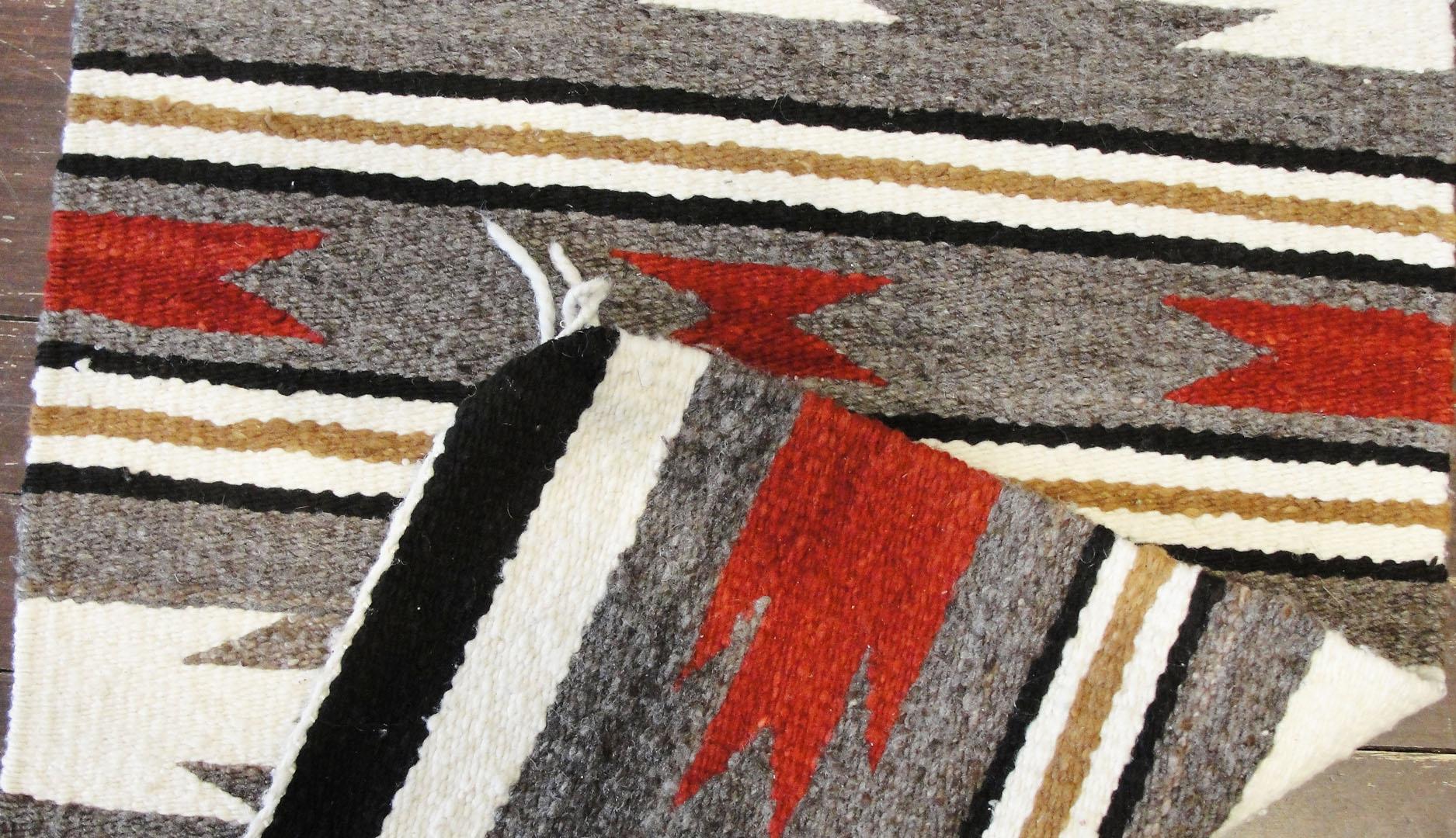 Handmade handwoven southwestern rugs with outstanding designs for western ranch, cabin, lodge, log home or any rustic room with patterns like Native American rugs, Measures: 1'7