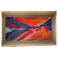 Vintage Tapestry Capturing the Sunset Colors in the American Southwest Landscape