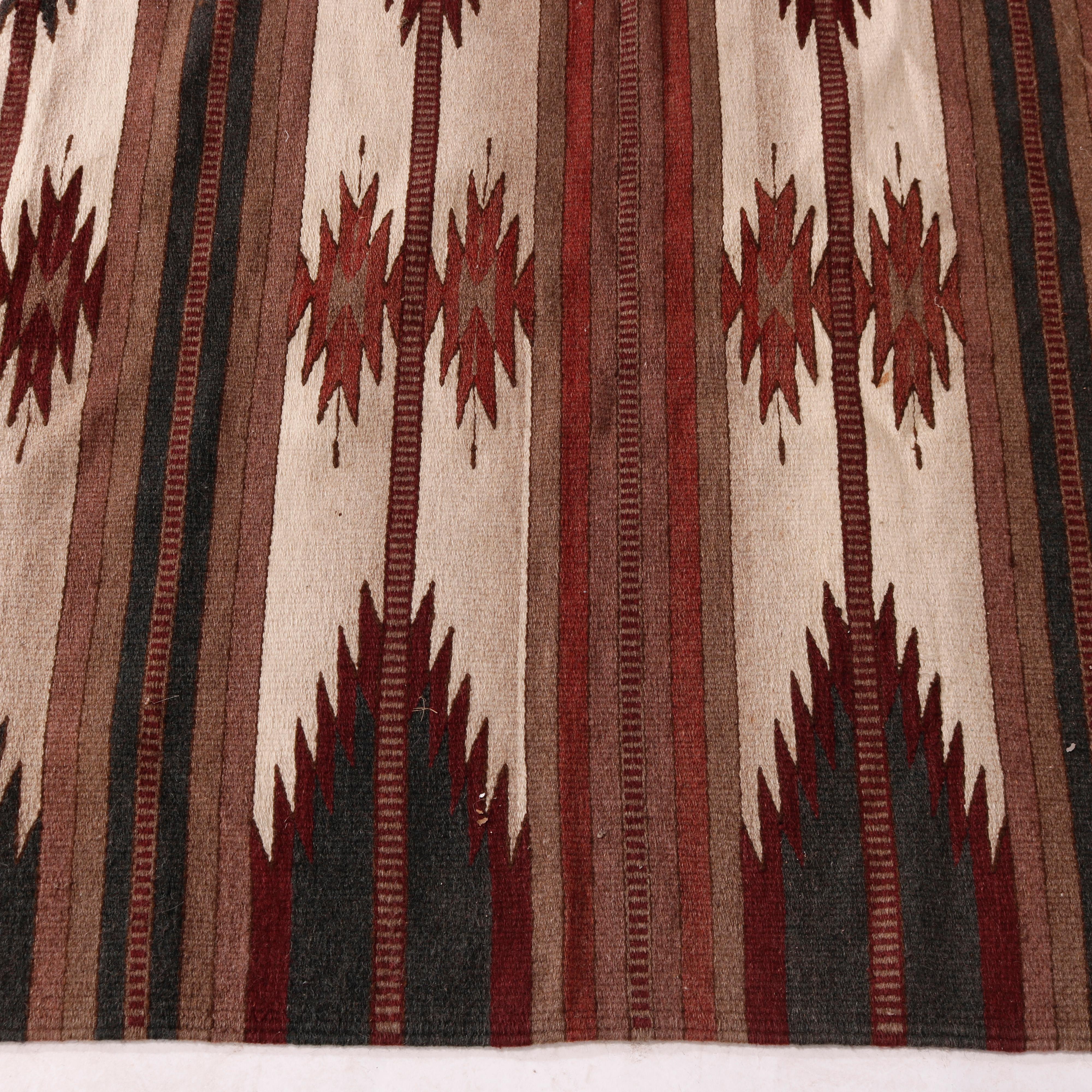 Navajo Southwestern Native American Indian Style Wool Rug Circa 1930