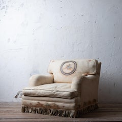 Southwestern Painted Buckskin Lounge Chair