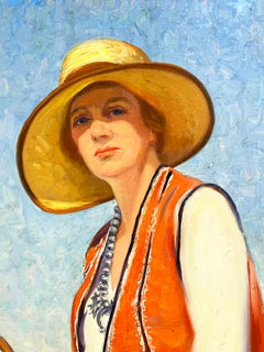Southwestern Santa Fe Style Portrait by Susan Ricker Knox, Circa 1930s