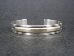 Southwestern Sterling 14k Cuff Bracelet