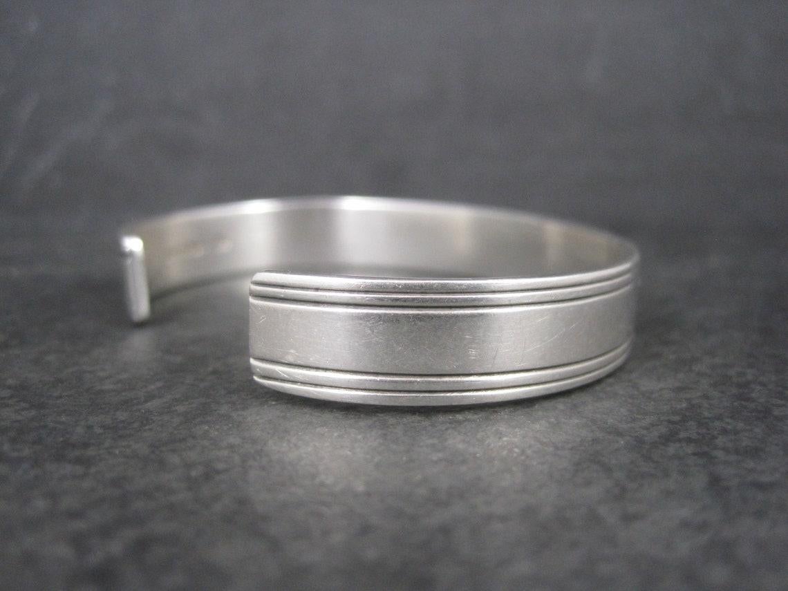 Bracciale Southwestern Sterling 14K da 6,75 pollici In condizioni buone in vendita a Webster, SD
