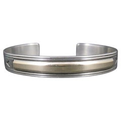 Southwestern Sterling 14k Cuff Bracelet