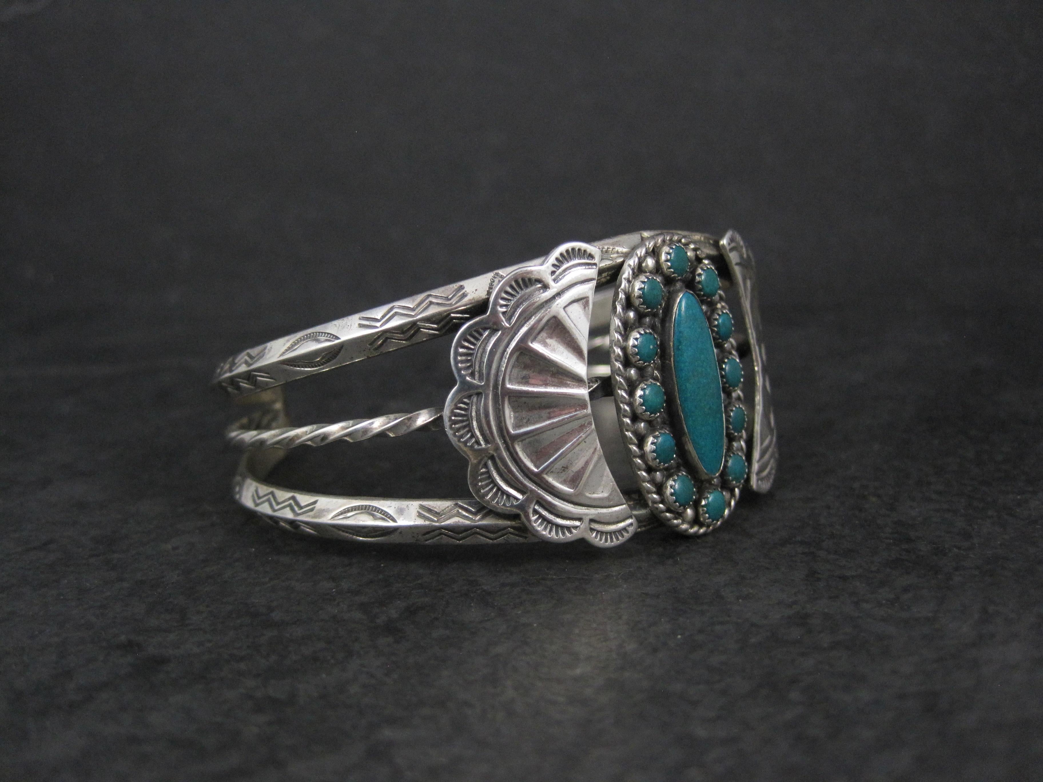 Bracciale a grappolo in argento del sud-ovest da 6,25 pollici In condizioni ottime in vendita a Webster, SD