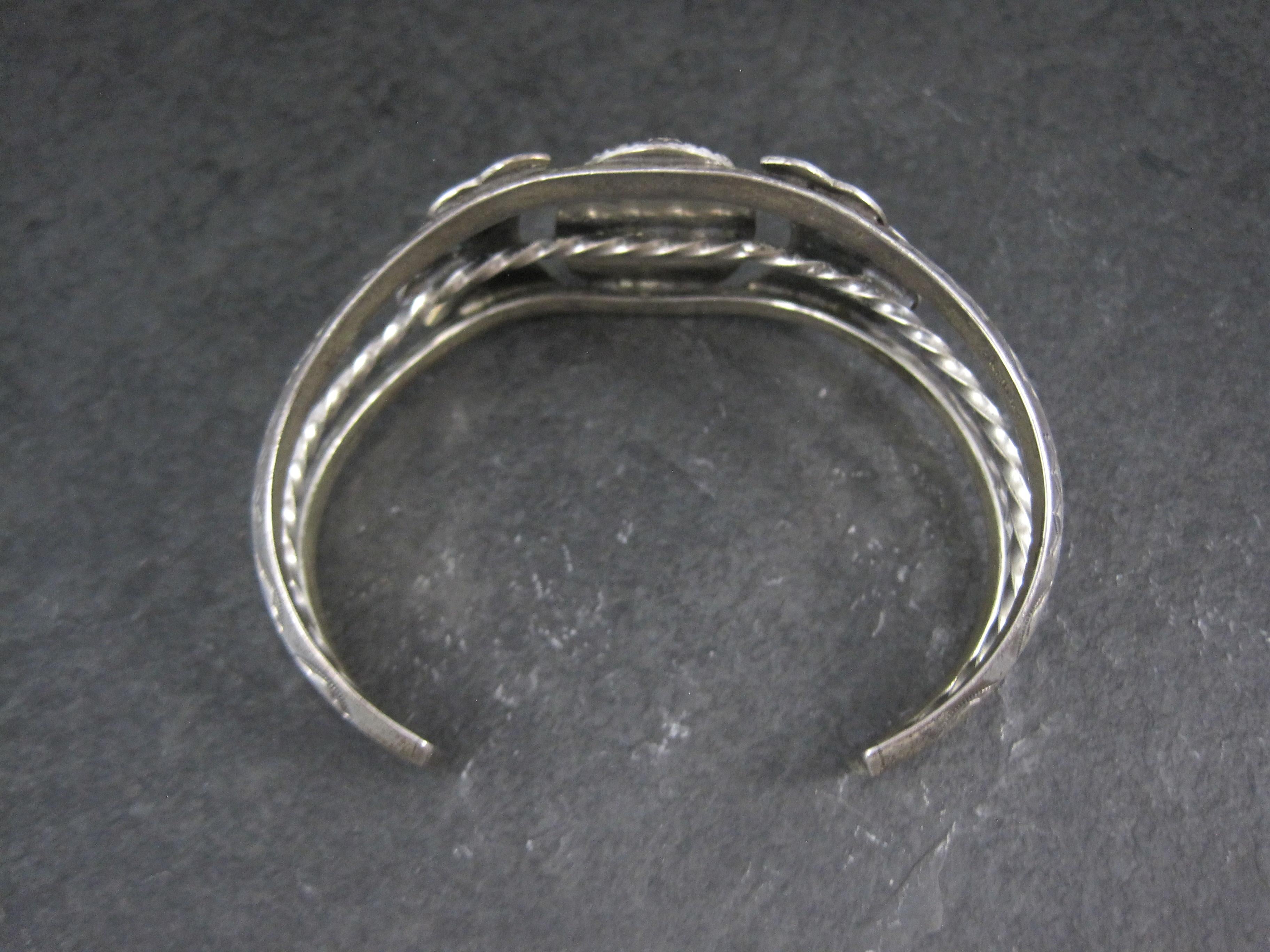 Bracciale a grappolo in argento del sud-ovest da 6,25 pollici in vendita 2