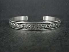 Southwestern Sterling Cuff Bracelet 6 Inches Bruce Morgan