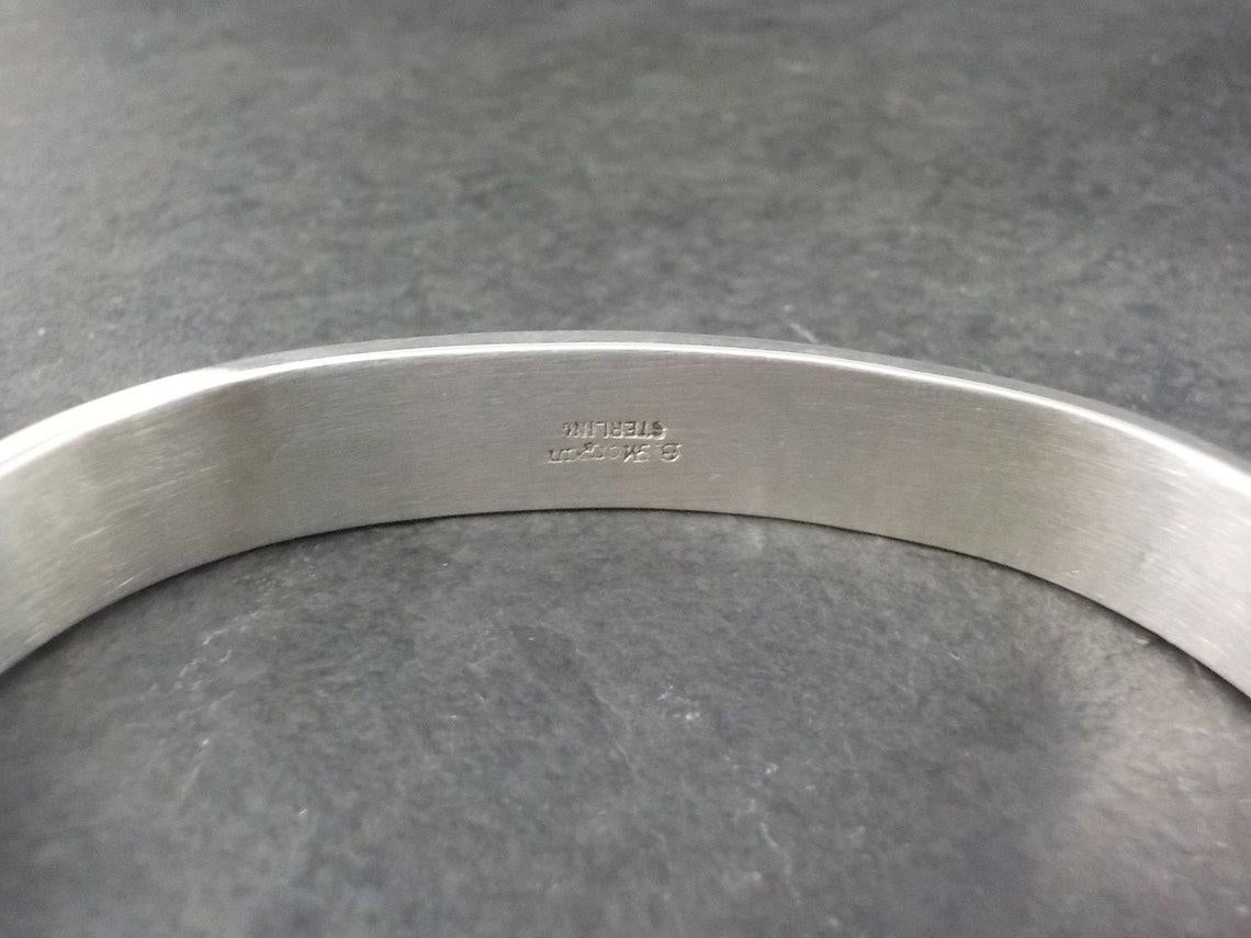 Southwestern Sterling Cuff Bracelet Bruce Morgan In Excellent Condition For Sale In Webster, SD