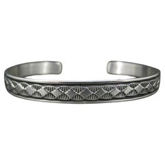 Bracelet manchette en sterling Southwestern 6 pouces Bruce Morgan