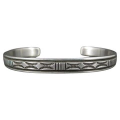 Retro Southwestern Sterling Cuff Bracelet 6 Inches Bruce Morgan