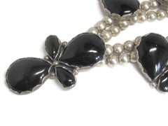 Südwestliche Sterling-Onyx-Halskette