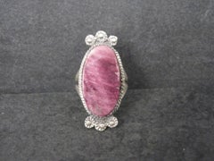 Southwestern Sterling Purple Spiny Oyster Ring Size 9 Signed