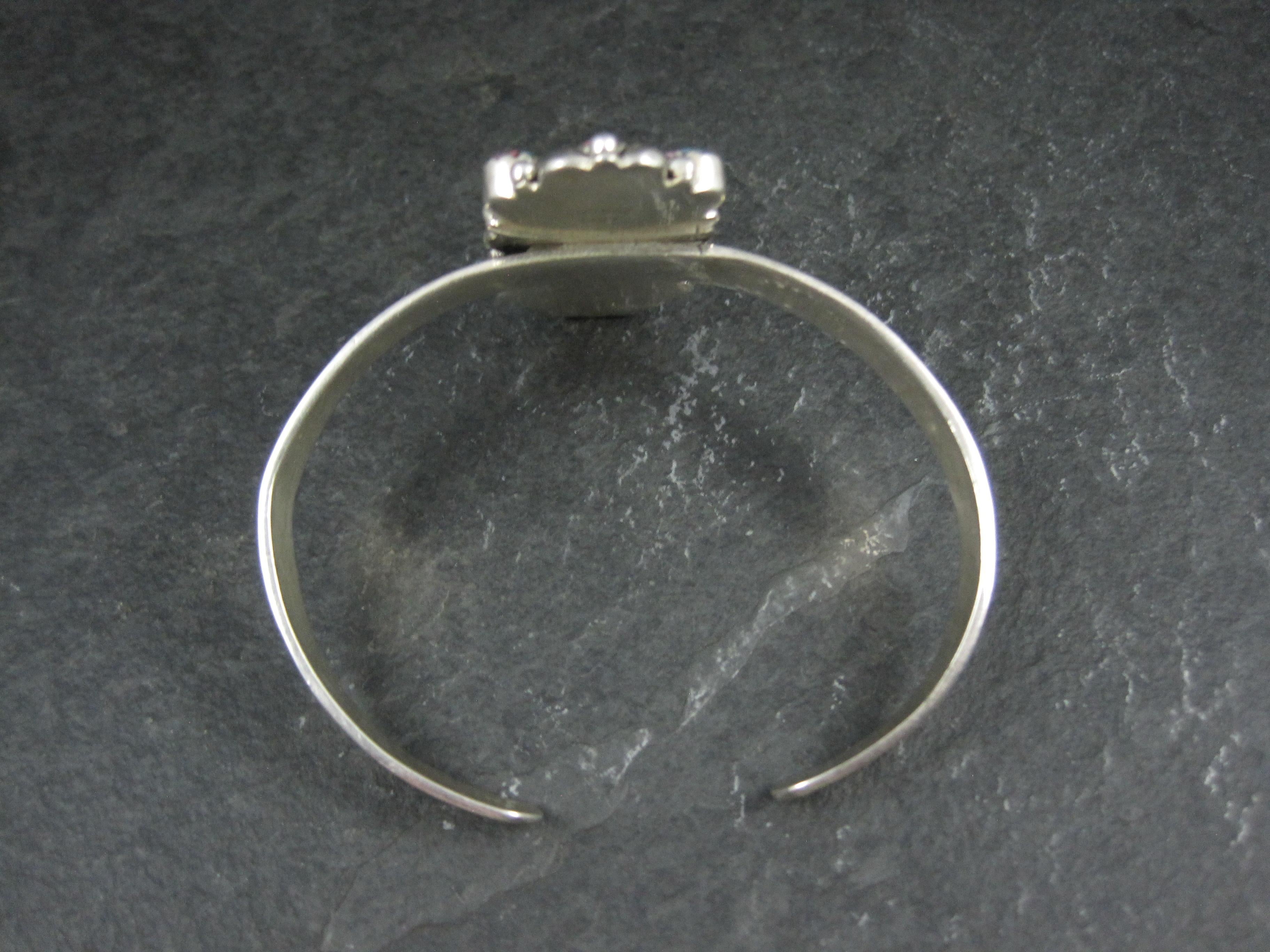 Bracciale con ostriche spinose in argento Sterling Southwestern Mohave Turchese 6,25