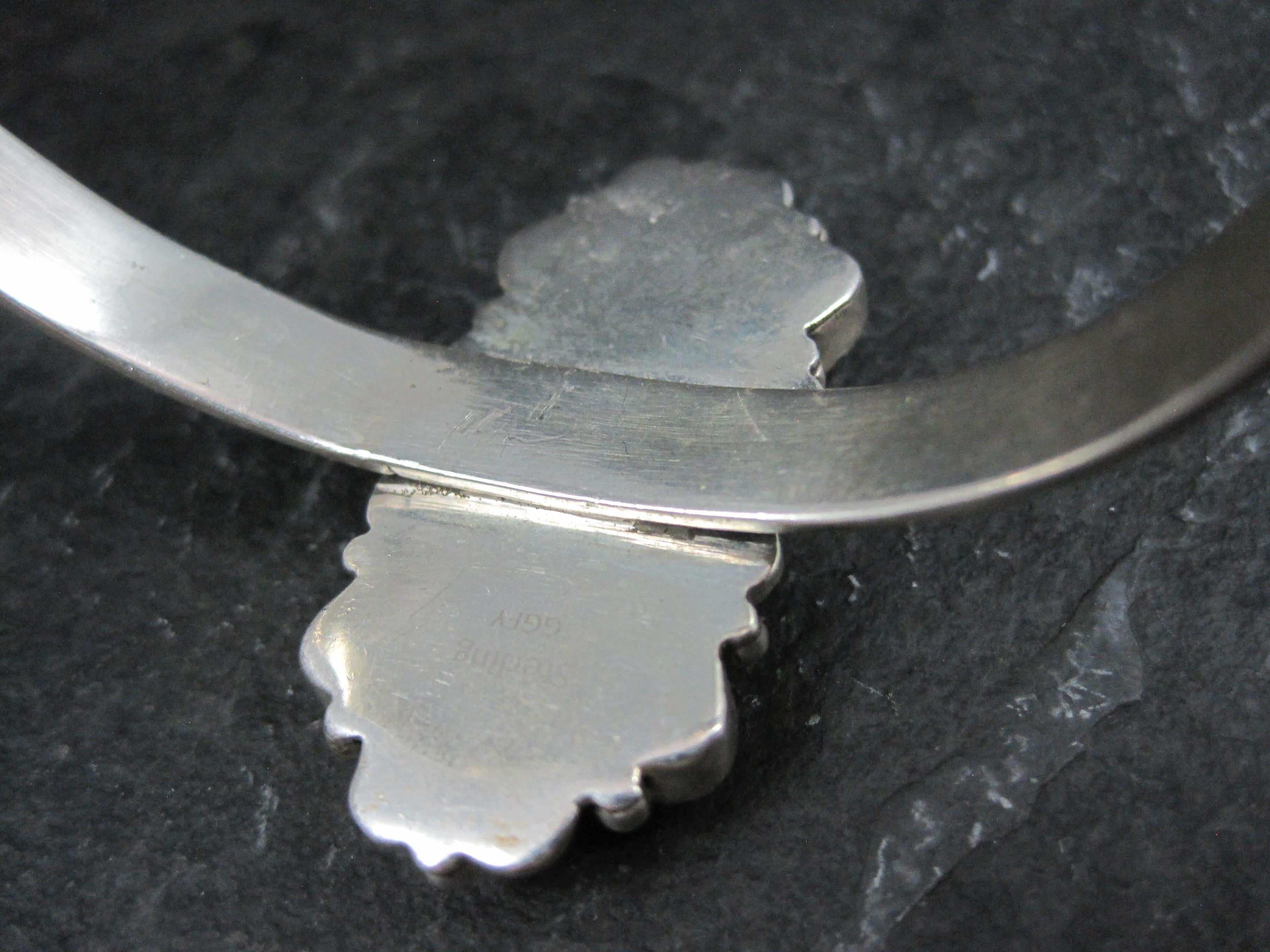 Donna Bracciale con ostriche spinose in argento Sterling Southwestern Mohave Turchese 6,25