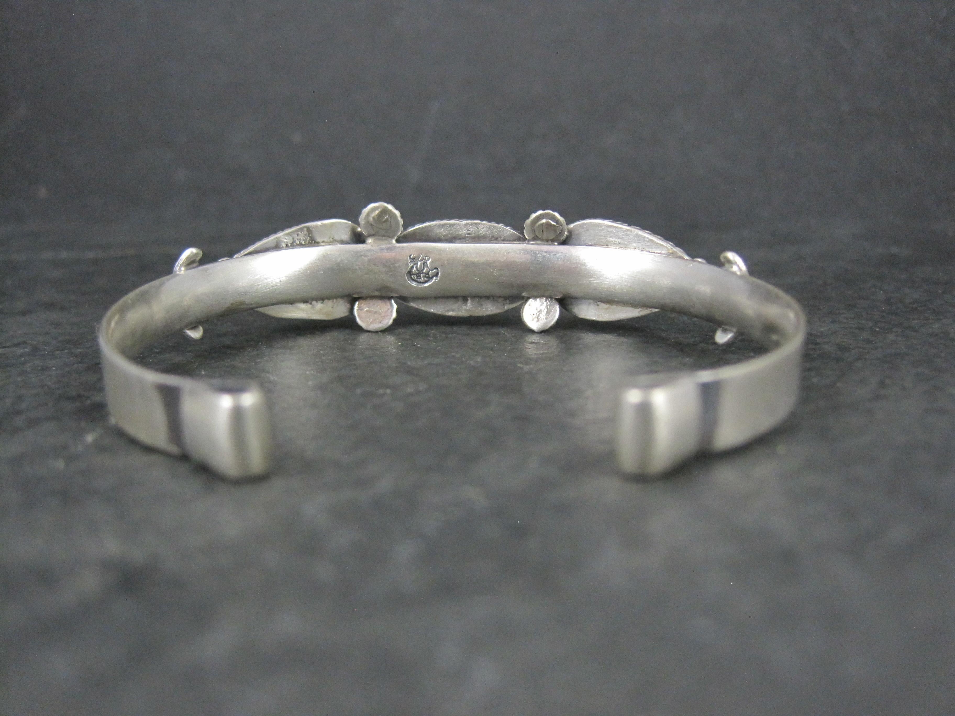 Südwest-Türkis-Manschettenarmband aus Sterlingsilber, 6 Zoll Damen