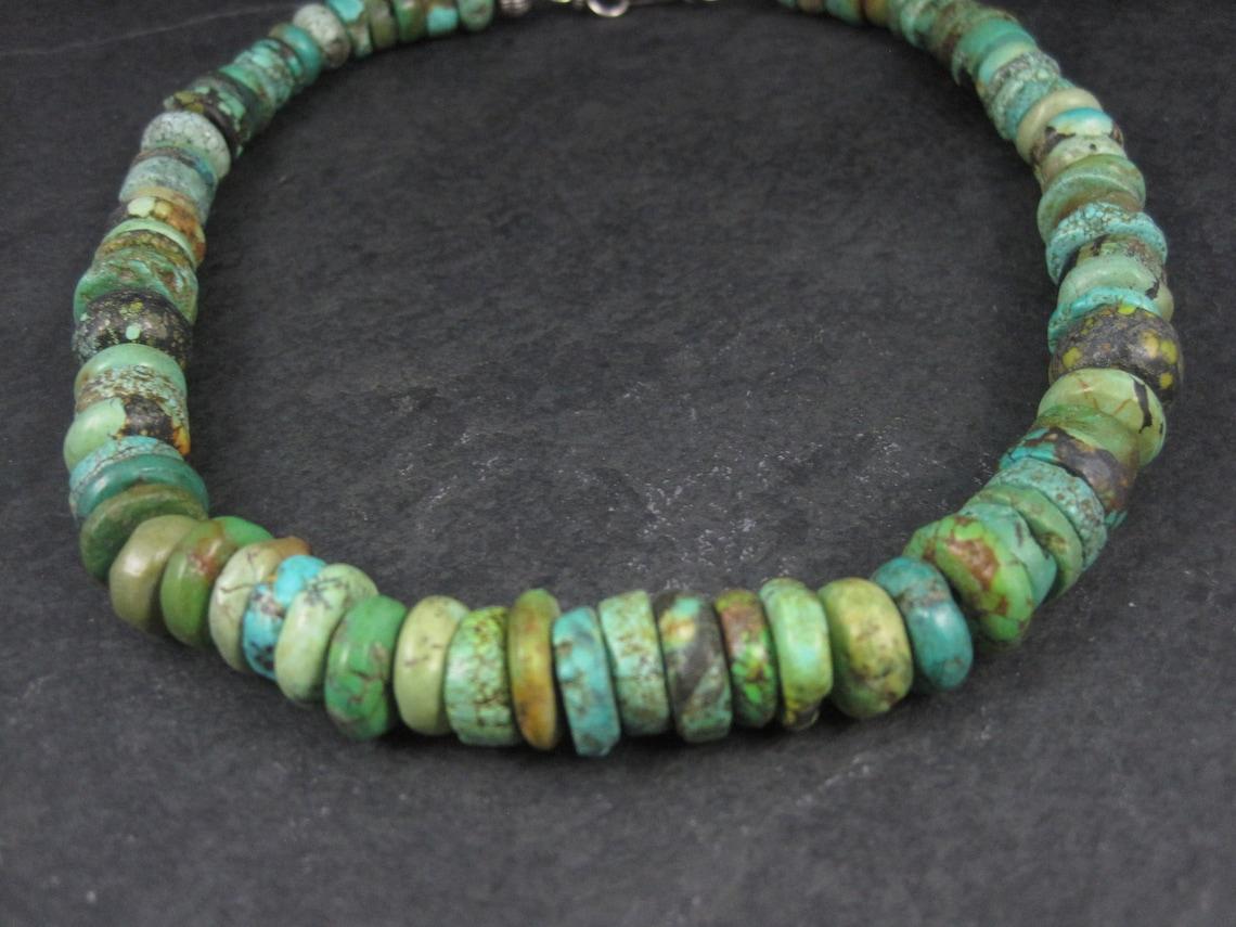 green turquoise necklace vintage