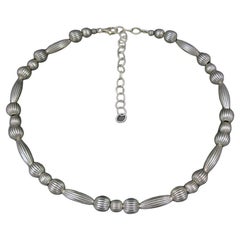 Südwestliche Vintage Sterling Perlenkette