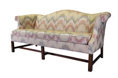 Southwood Chippendale Mahogany Fretwork Camelback Parlor Settee Sofa Couch 76"