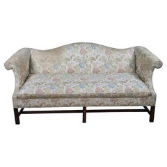 Southwood Chippendale Style Mahogany Fretwork Camelback Parlor Sofa Couch 77" Southwood Chippendale Style Mahogany Fretwork Camelback Parlor Sofa Couch 77"