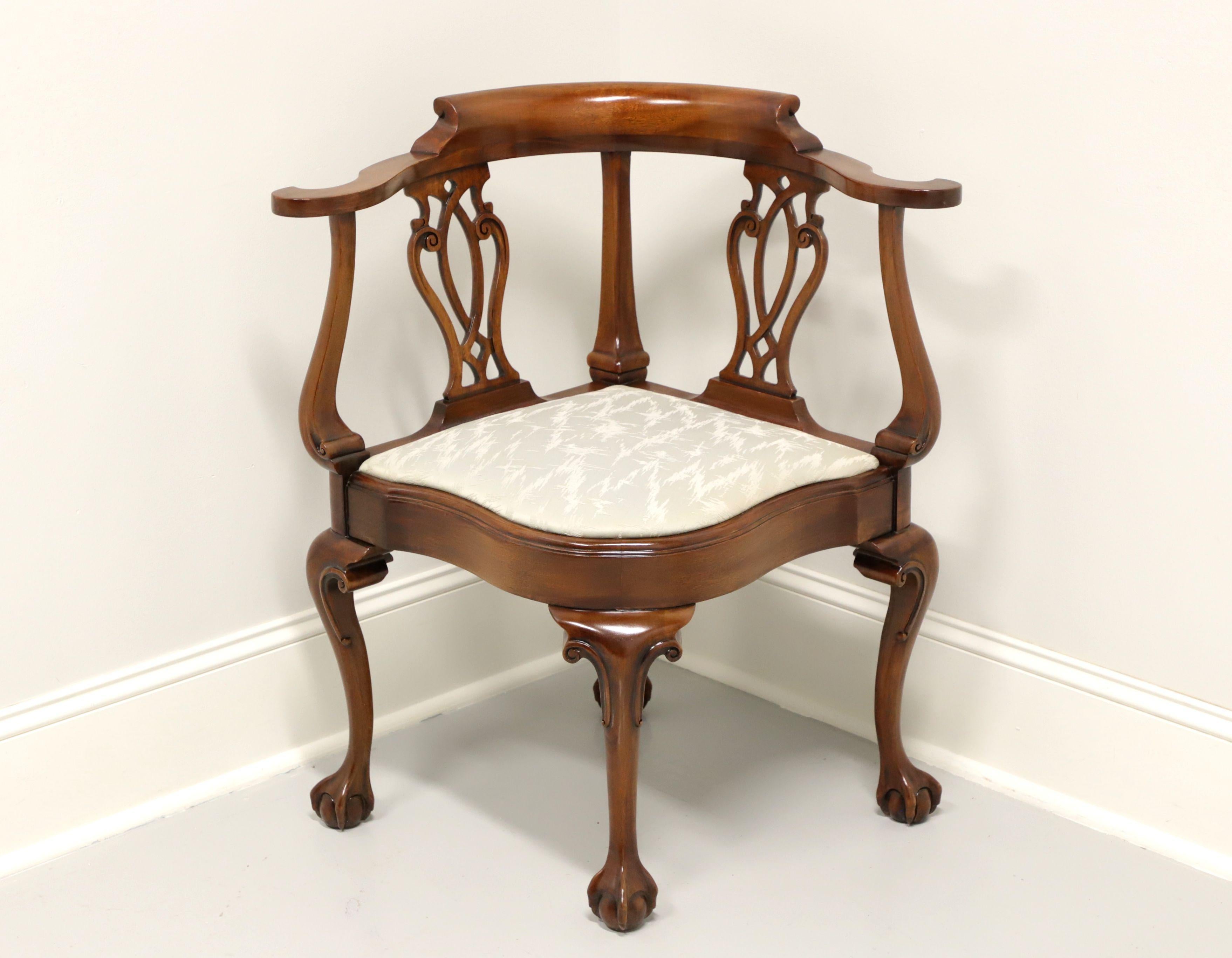 SOUTHWOOD Mahogany Chippendale Style Corner Chair 1