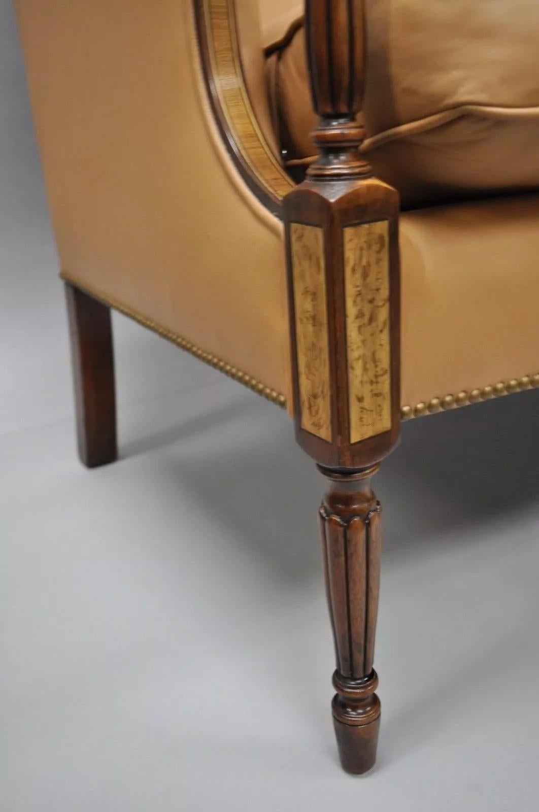 Sconosciuto Divano Southwood Sheraton Feder in pelle Caramel Tan da 81