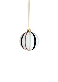 Souvenir Bauble, Stripes Green