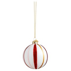 Souvenir Bauble, Stripes Red