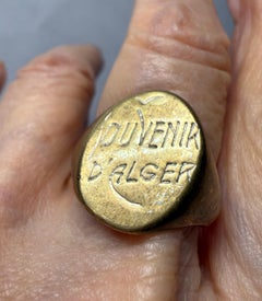 Souvenir D'Alger Trench Art Signet Ring