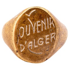 Souvenir D'Alger Trench Art Signet Ring