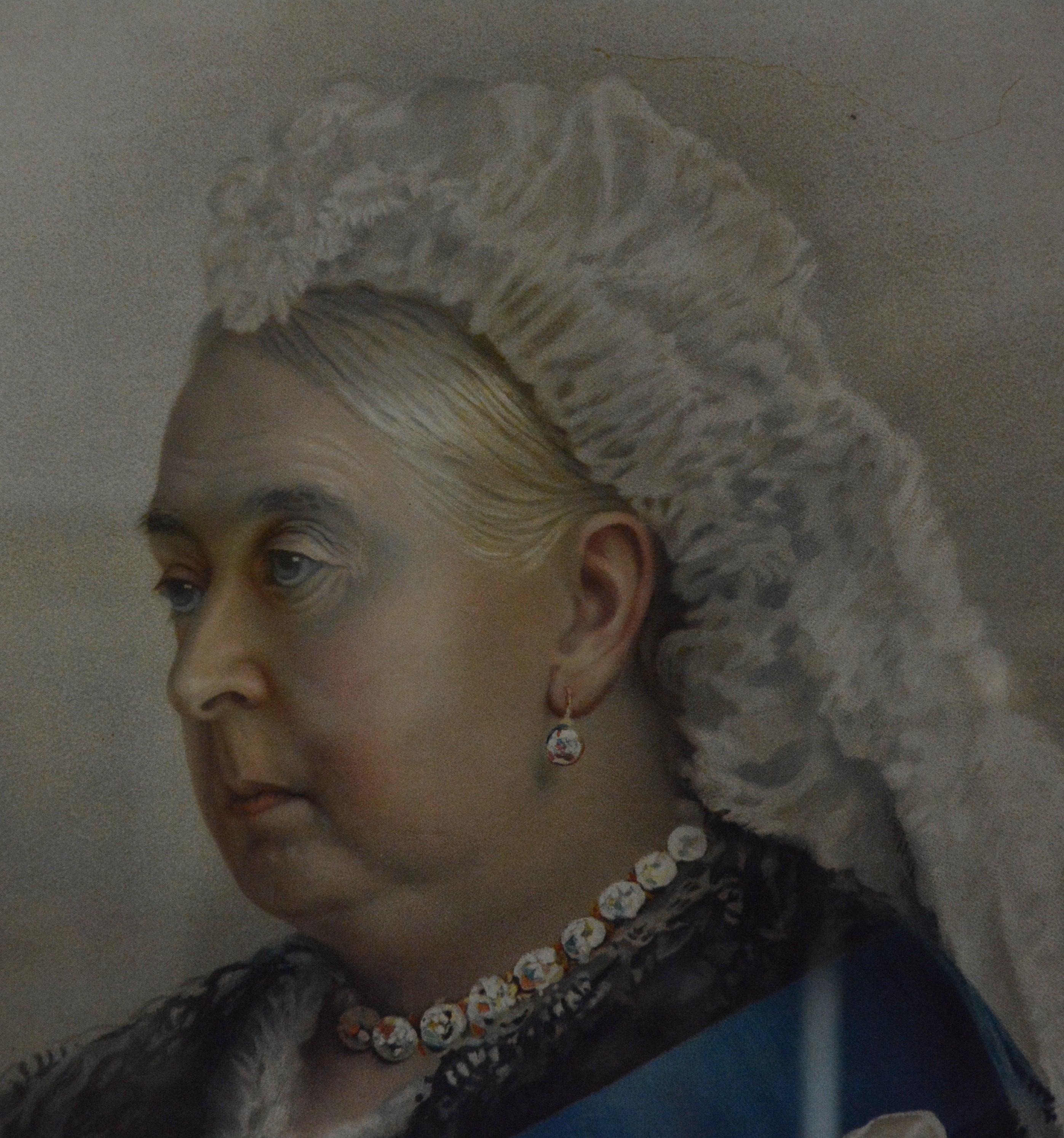 lithograph of queen victoria