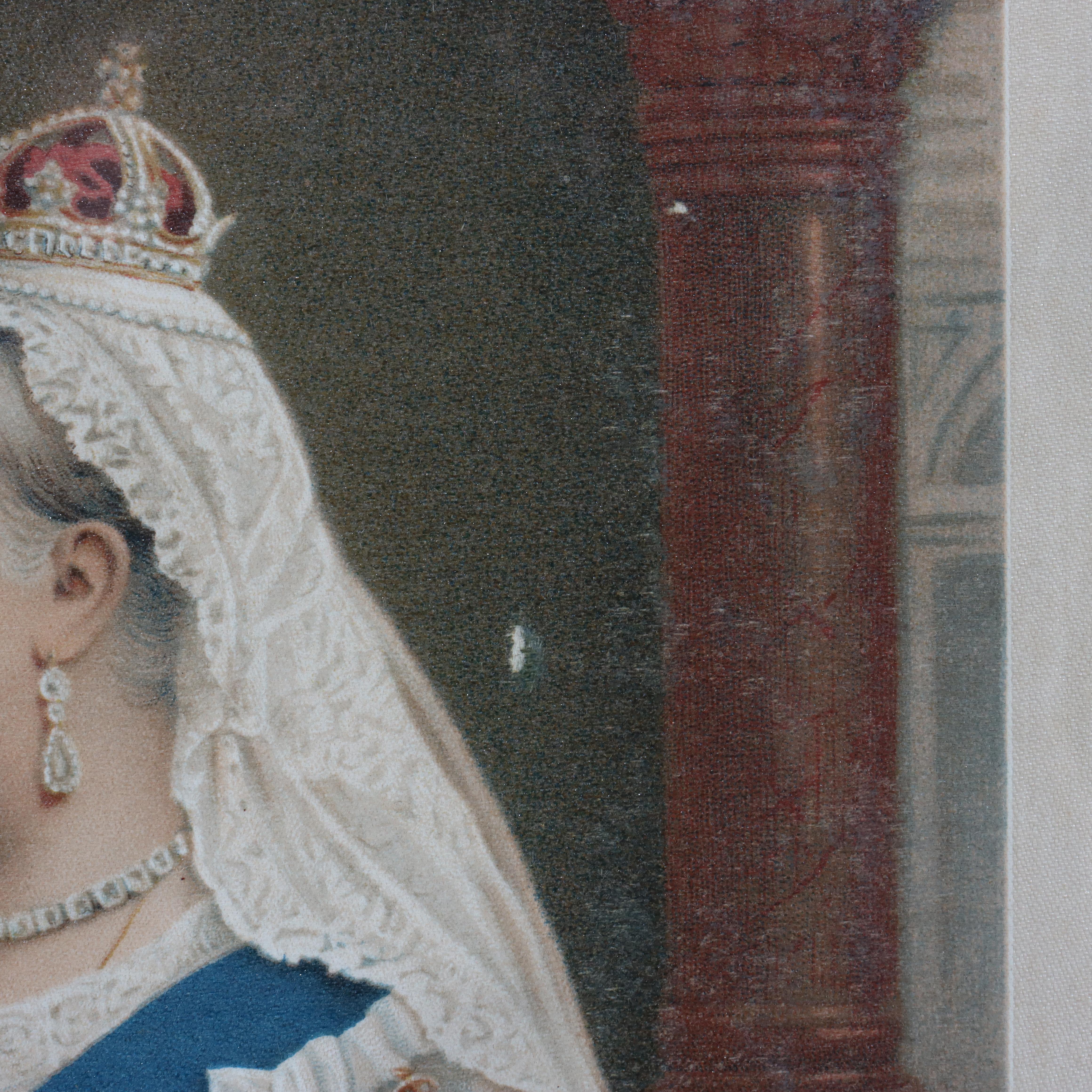 Souvenir Portrait Of India’s Queen Victoria Print After Walery, Regent St 20thC 5