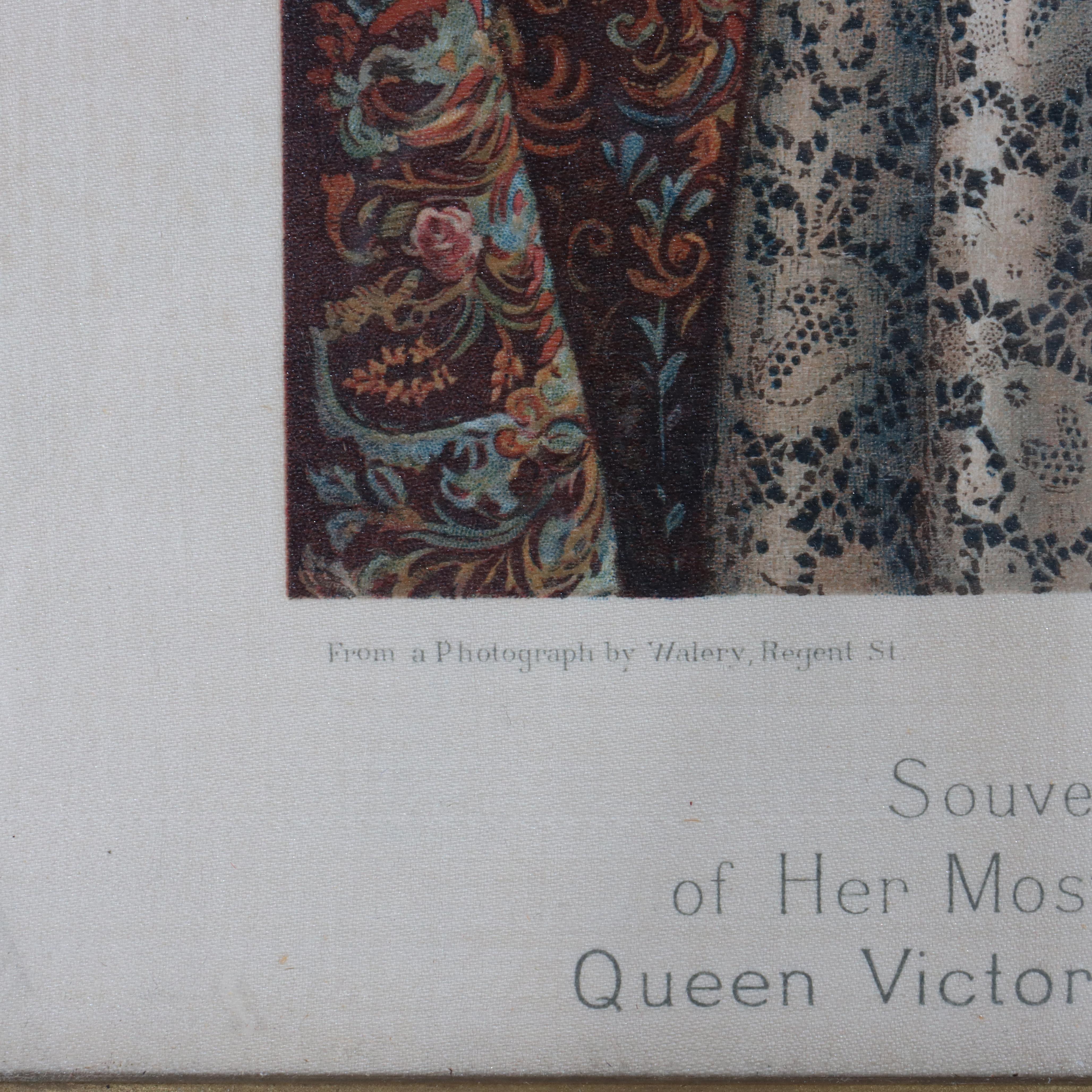 20th Century Souvenir Portrait Of India’s Queen Victoria Print After Walery, Regent St 20thC