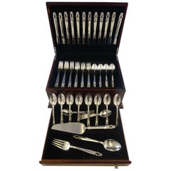 Sovereign Hispana by Gorham Sterling Silver Flatware Set for 12 Service 63 Pcs