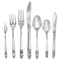 Used SOVEREIGN HISPANIA 5 Place setting for 8 w/ 5 serving pieces. 45 Pieces total